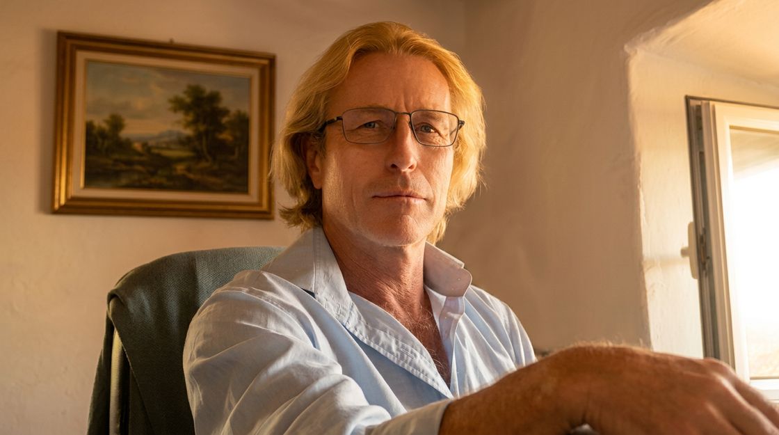 Martin Watts dans son bureau